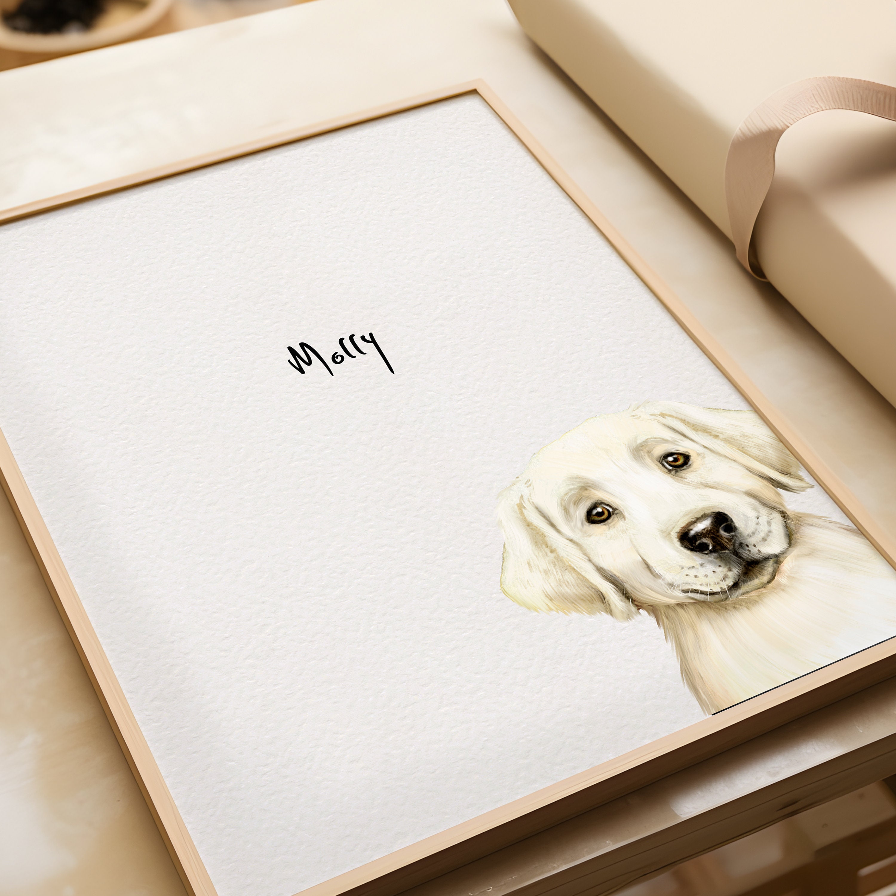 Labrador Dog Print, Dog Drawing Print, Fine Art Dog Print, Red Labrador ...