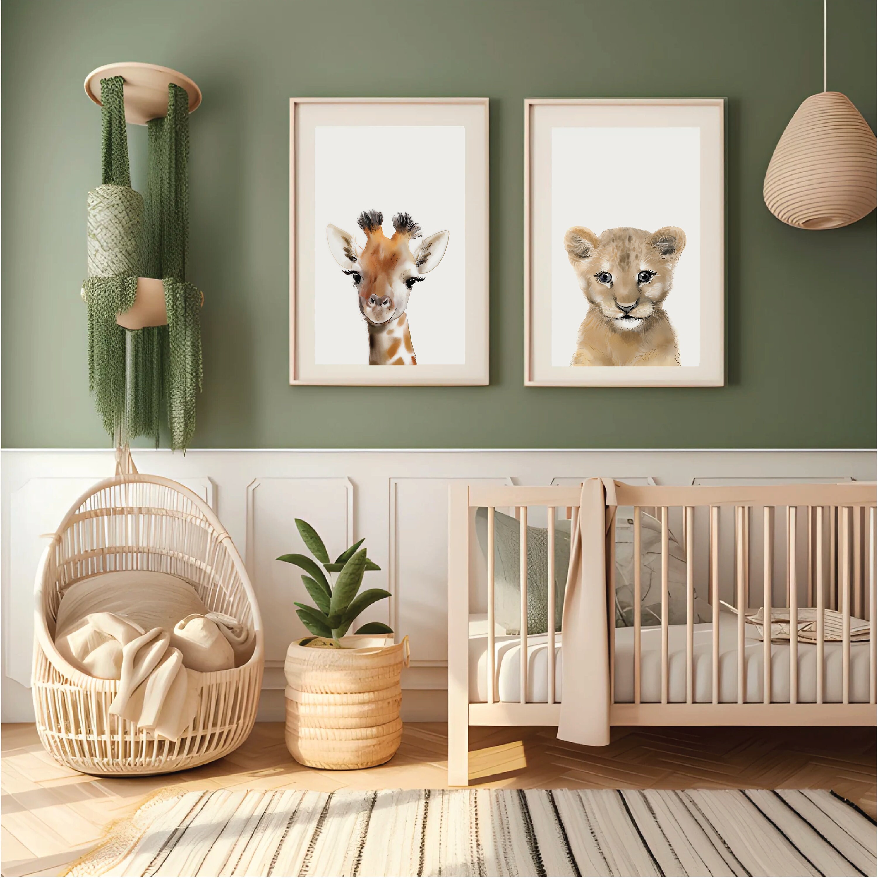 Safari Baby Animal Nursery Prints, Set of 3, African Nursery Decor ...