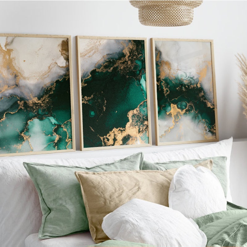 Green Wall Decor - Etsy