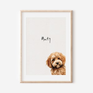 Cockapoo print, dog drawing print, fine art dog print, Black Cockapoo gift, Black Cockapoo print, Cockapoo wall art, Cockapoo print