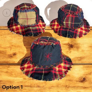 Boho Muster Patchwork Fischerhut Bild 4