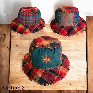 Boho Muster Patchwork Fischerhut Bild 5