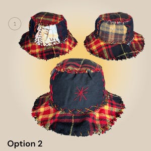 Boho Muster Patchwork Fischerhut Bild 3