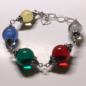 Adjustable Marble Bracelet - Stained Glass