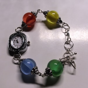 Adjustable Marble Watch - Spring Flowers