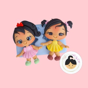 Doll Applique Molds, Princess Silicone Mold, Molde Princesas, Molde Porcelana Fria, Clay Doll Molds, Cold Porcelain, Charming Silicone Mold