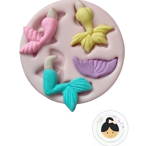 Meerjungfrau Silikonform - Tonpuppen - Tonpuppenform - Kaltporzellan - Polymer Clay