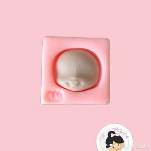 Doll head with nose Silicone Mold MA for Clay Dolls Making, Resin, Soap, Candles and other crafts