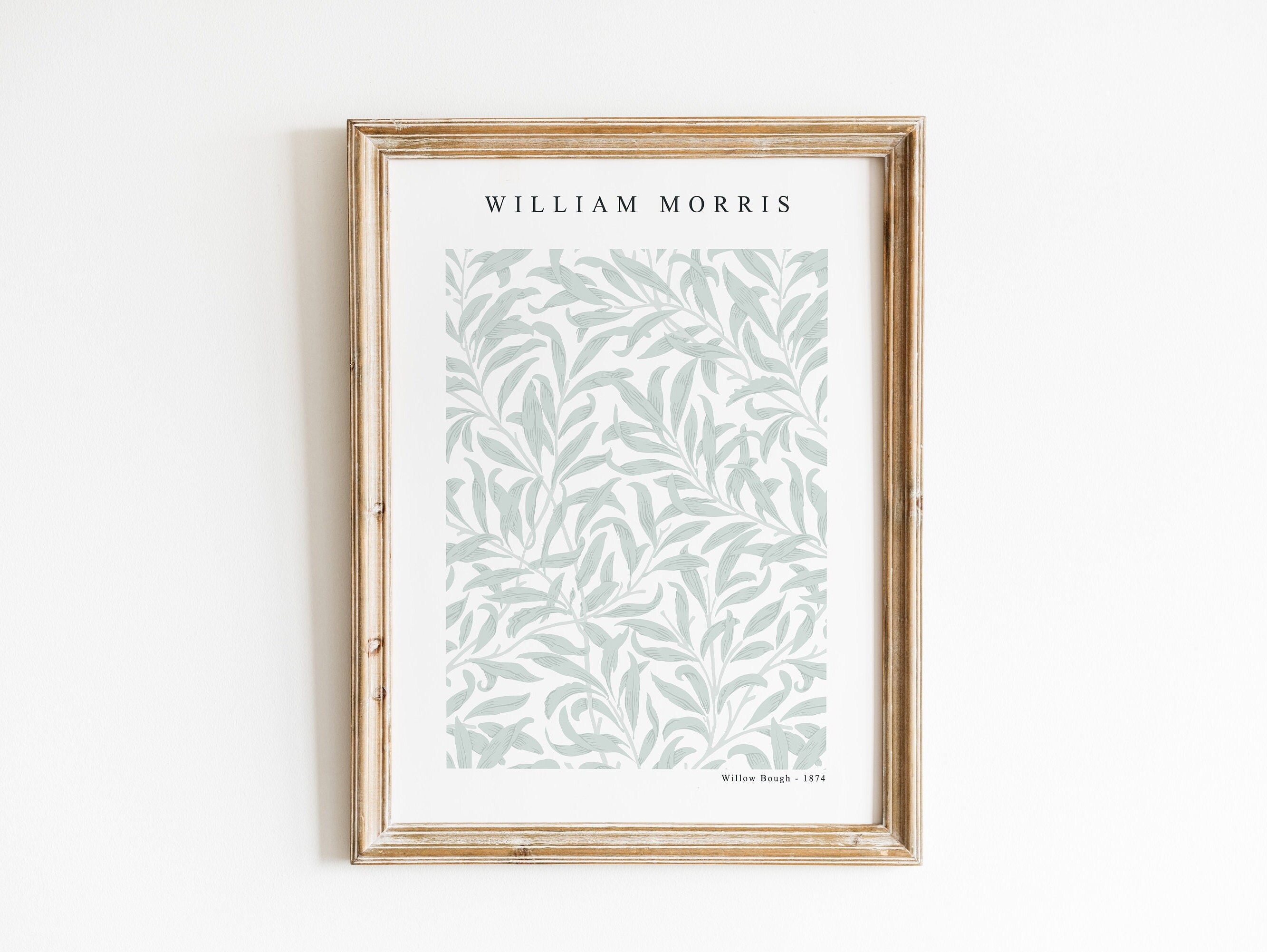 William Morris Sage Green Tones Wall Art, Set of 3 Gallery Prints ...