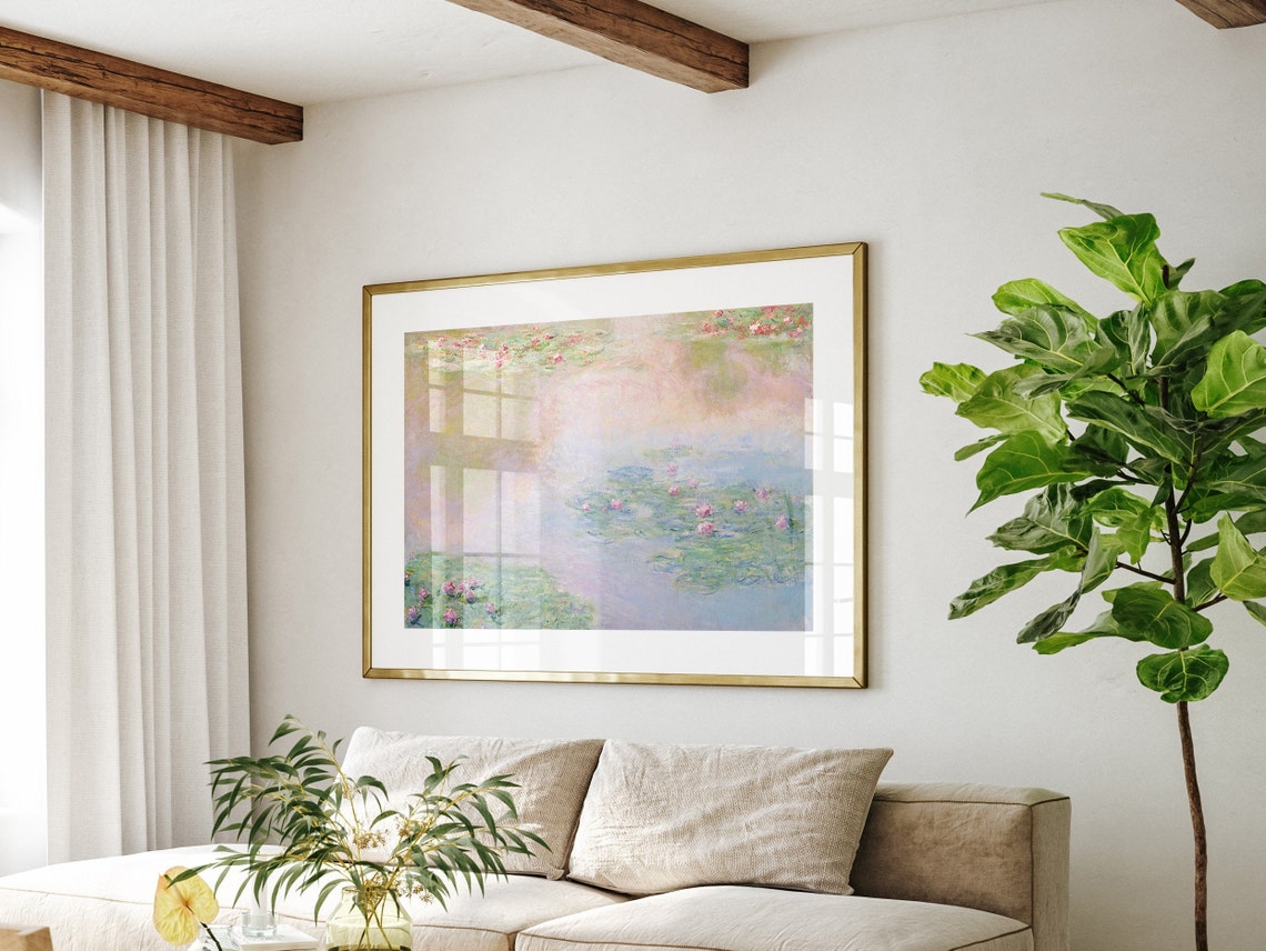 Vintage Claude Monet Water Lilies Print DIGITAL DOWNLOAD - Etsy