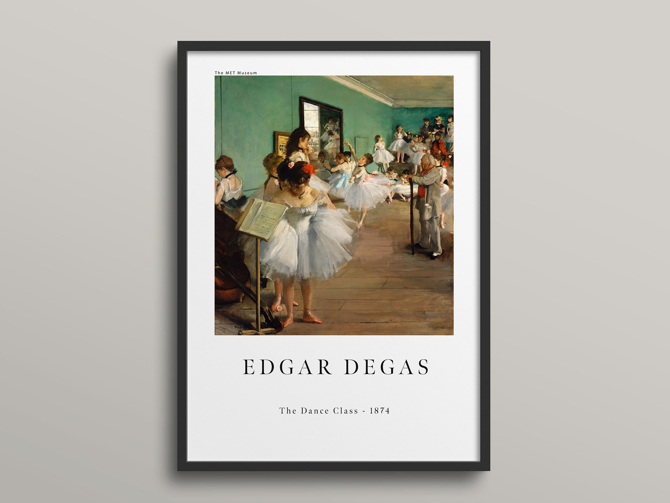 Edgar Degas Museum Exhibition Poster, Ballet Print, the Dance