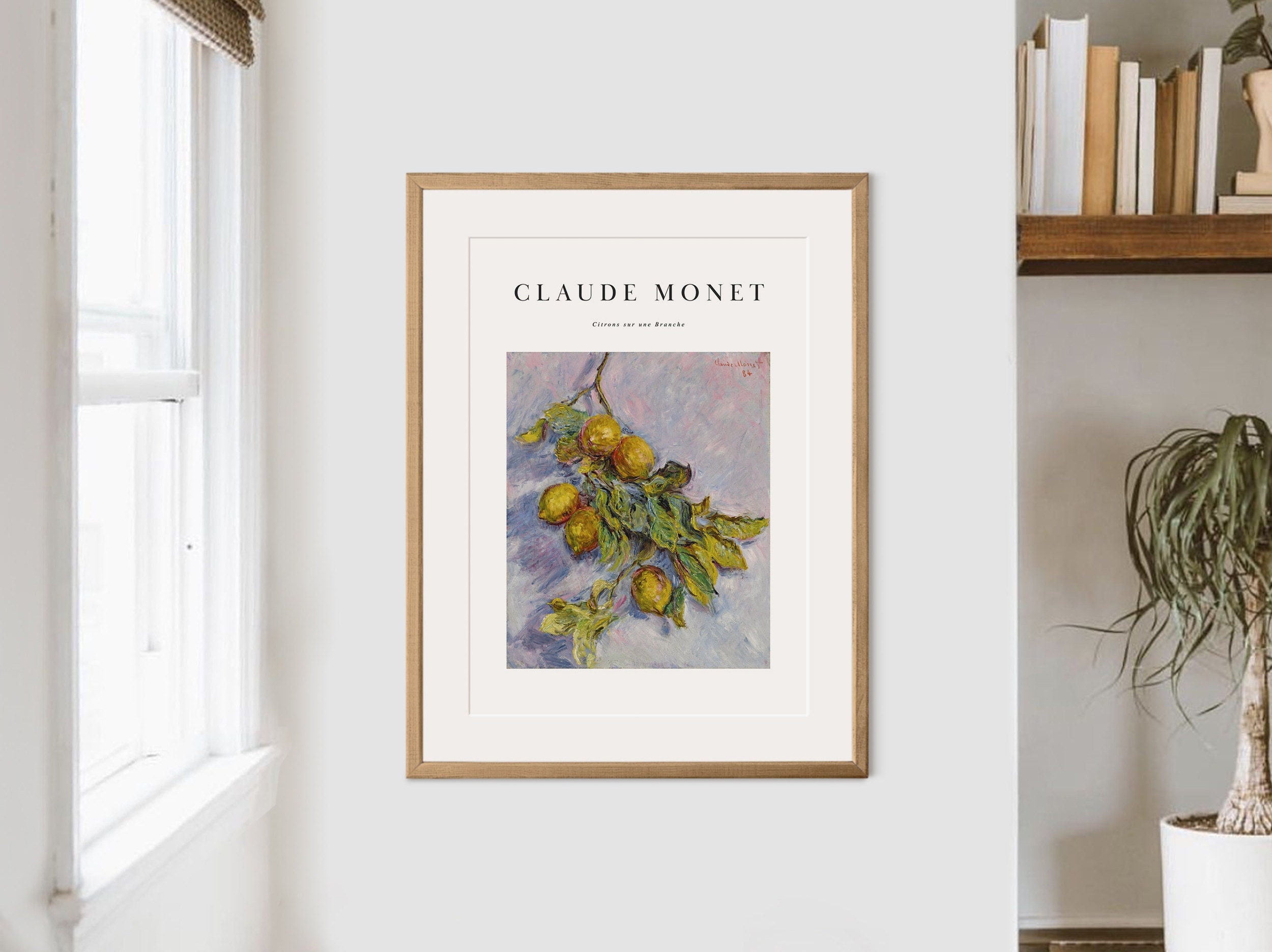 Claude Monet Museum Exhibition Poster, Lemons on A Branch Painting ...