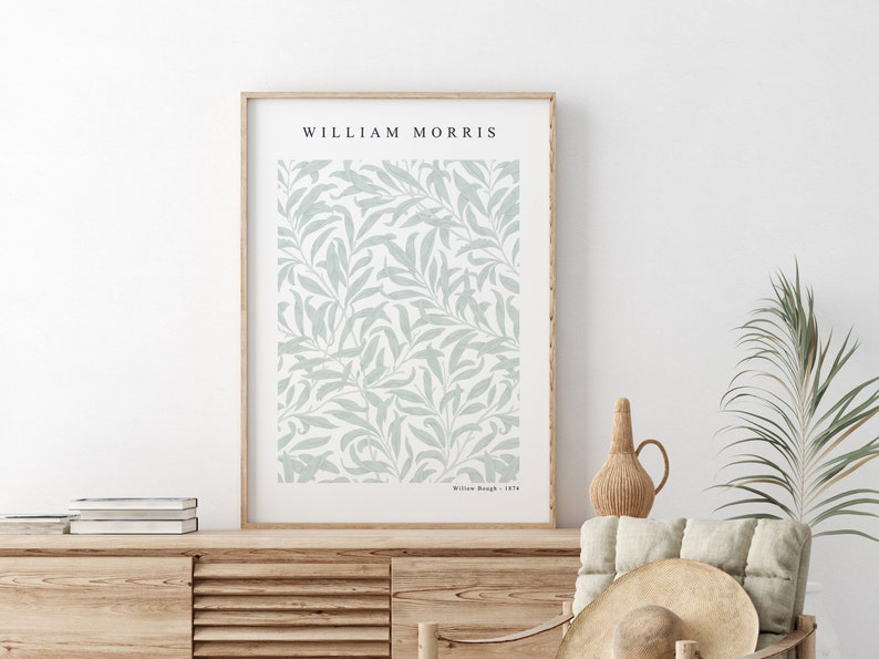 William Morris Sage Green Tones Wall Art, Set of 3 Gallery Prints ...