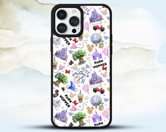 Disney trip inspired park hopper visit castle phone case for iPhone Samsung Google Pixel Huawei. Many models available.