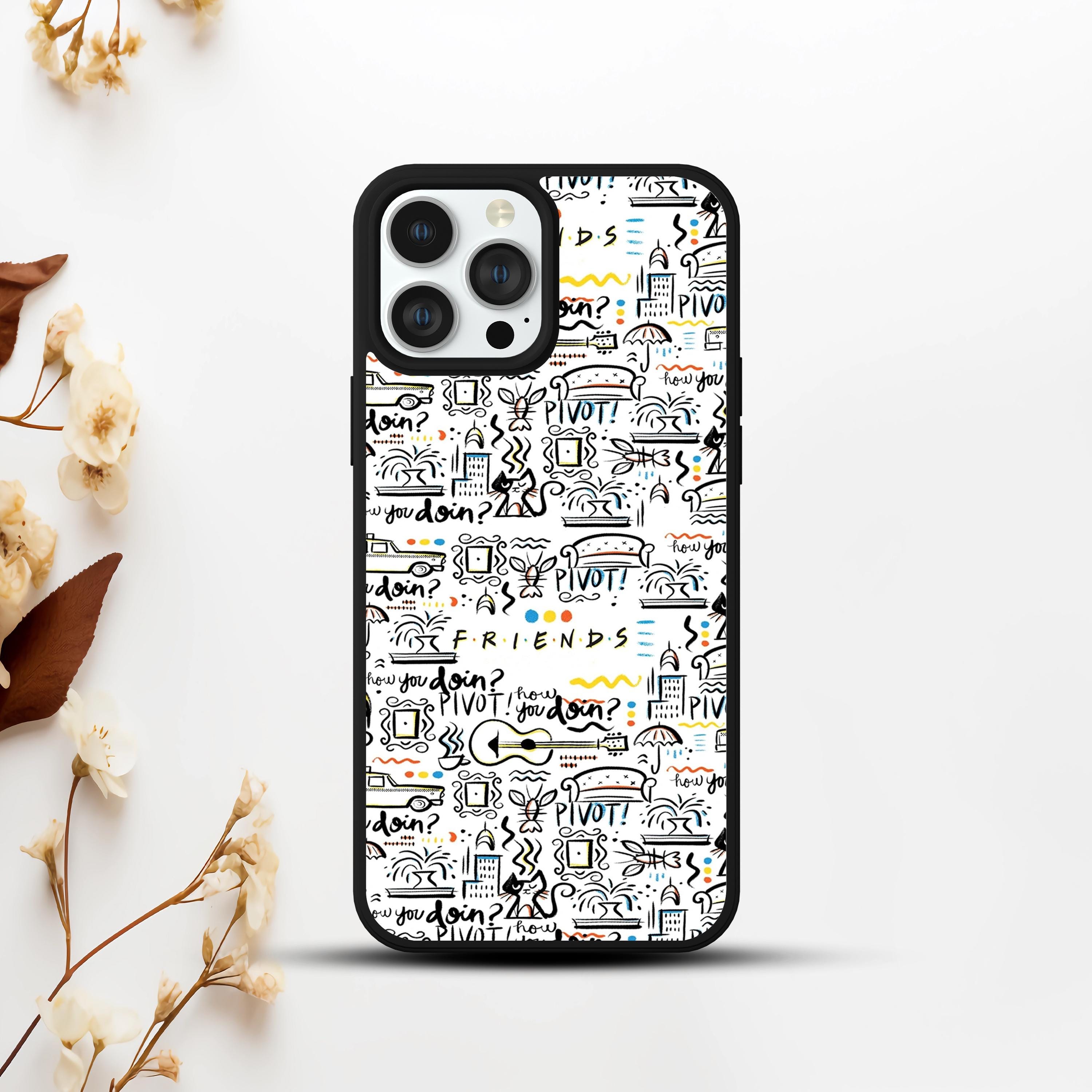 Friends TV Series Inspired Quote Pattern Sketch Print Phone