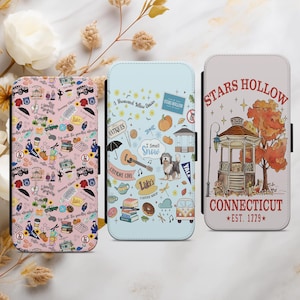 Gilmore Girls Stars Hollow Telefoonhoesje Flip Wallet Cover voor iPhone 11 12 13 14 15 16 Samsung Galaxy S21 S22 S23 S24 A14 S25 ... Google Pixel