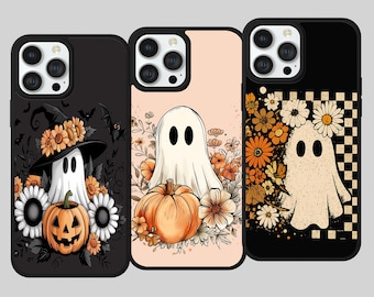 Ghost Pumpkin Cute Fall Autumn phone case cover for iPhone Samsung Google Pixel Autumnal Back Cover