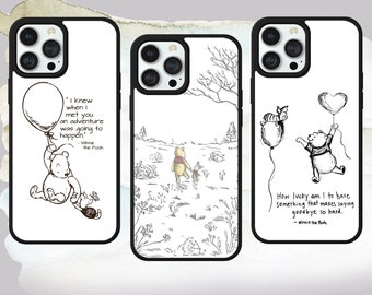 Winnie the Pooh Sketch Phone Case: iPhone, Samsung, Pixel