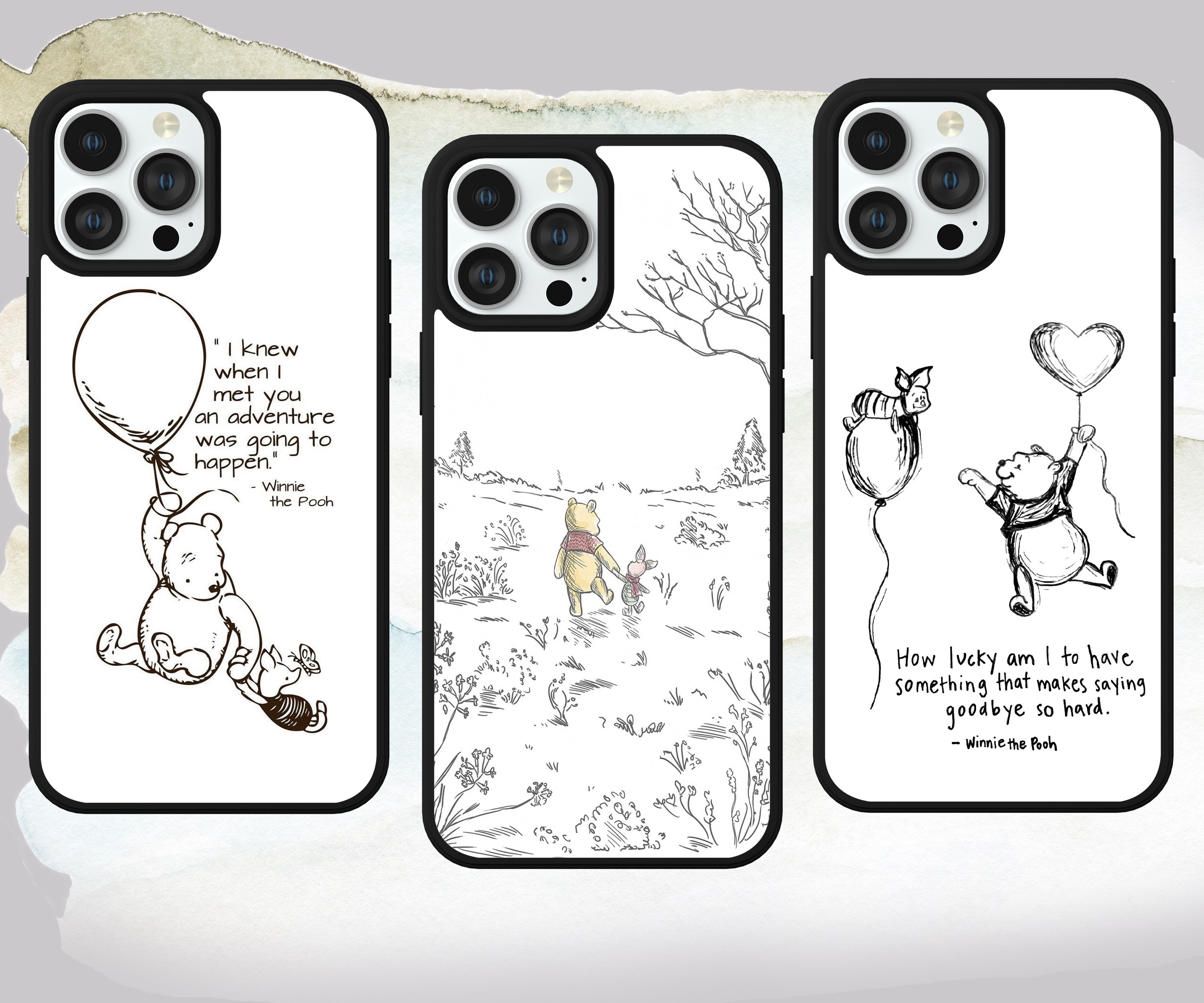 Winnie the Pooh Sketch Phone Case: Iphone, Samsung, Pixel - Etsy