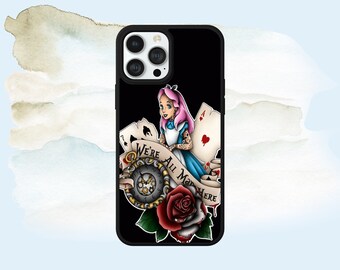 Anime Alice in Wonderland Gothic Print Phone Case Cover for