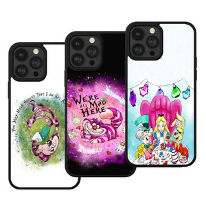 Alice in Wonderland Phone Case: Mad Hatter, Cheshire Cat Design