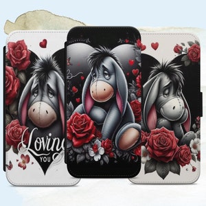 Eeyore Winnie Pooh Quote Telefoonhoesje iPhone Pixel 7 11 12 Pro 13 14 15 16 Max Flip Wallet Samsung S21 FE S22 A12 A32 A52 S23 Fe S24 A55 A15