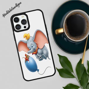 Custodia per telefono Dumbo con palloncino volante per iPhone, Samsung e Google Pixel