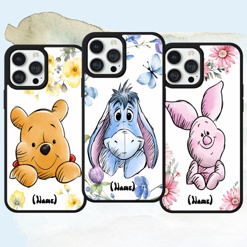Eeyore Phone Case Personalised Custom Name: Winnie the Pooh Sketch Cover