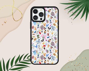 Disney inspired characters phone case collage watercolour pattern phone  case for iPhone Samsung Google Many models