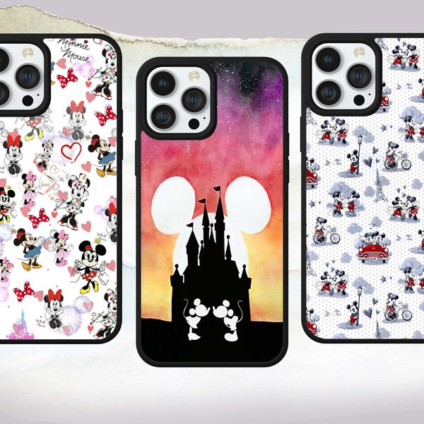 Minnie Mouse Mickey Vintage Pattern Phone Case Cover for iPhone Samsung Huawei Google Pixel