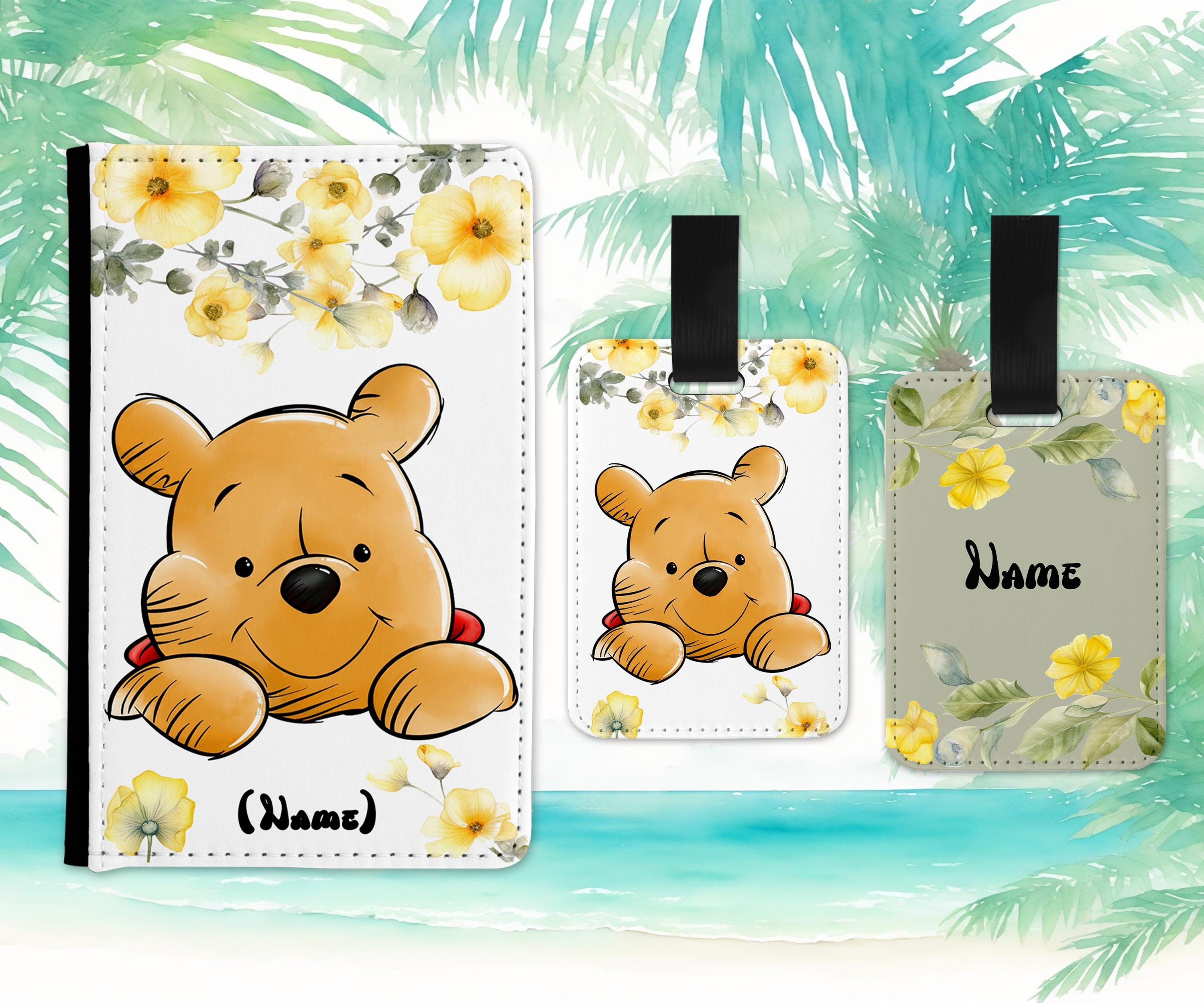 Winnie the Pooh Personalised Passport Cover & Luggage Tag Set