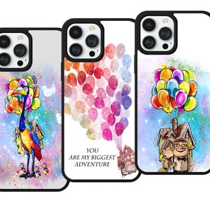 Pixar Up inspired Watercolour House Kevin Print phone case cover for iPhone Samsung Huawei Google Pixel