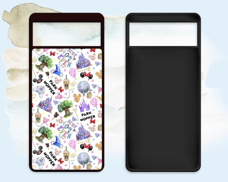 Disney trip inspired castle pattern phone case back cove for iPhone Samsung Google Pixel Many models available. image 2