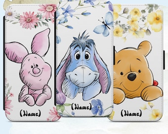 Eeyore Winnie the Pooh Vegan Leather Phone Wallet: Custom iPhone Samsung Pixel