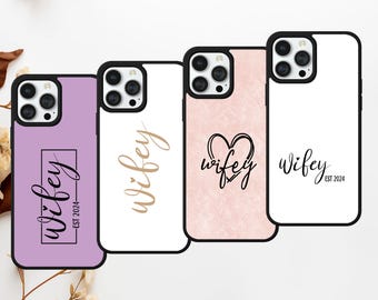 Wifey Wedding Bride to Be phone case for iPhone Samsung Google Pixel Custom Anniversary Valentines day Gift