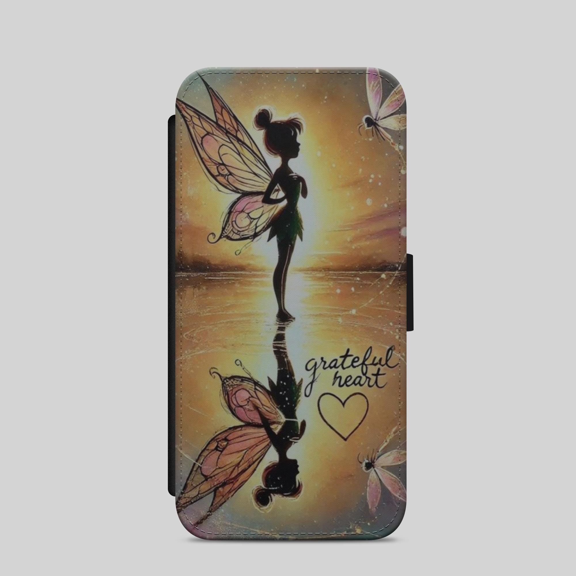 Custodia Telefono Flip Con Tema Trilli (Tinker Bell) – Mosaico Fatato – Con Slot Carte - Foto 3