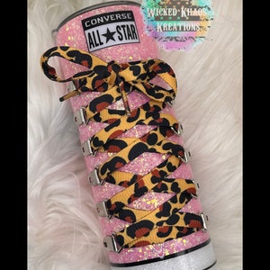 3D  Glitter Shoe Inspired Tumbler