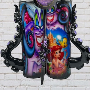 3D sea witch tumbler