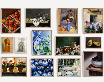 Vintage Kitchen Print Set: European Gallery Wall Art (13 PRINTABLES)