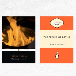 The Frying of Lot 49 Thomas Pynchon. Kitchen Wall Art. Book title pun. The Crying of Lot 49 Book lover gift