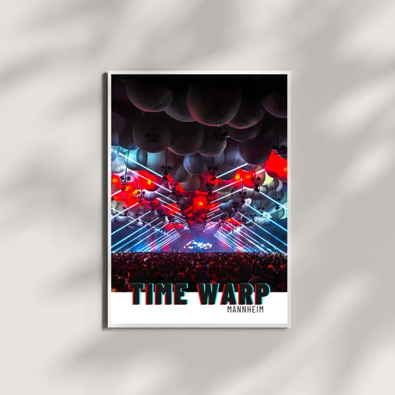Time Warp Festival Artwork | Electronic Music Wall Decor - Etsy