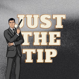 Bogenschütze "Just the tip" Bogenschütze Zitat Poster. Beste Bogenschützen Zitate. College Dekor. Lustiges Poster Kult TV-Serie Zitate