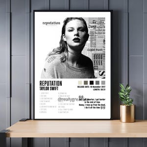 Individuelles Album Poster Minimalistisches Wandposter | Musikinspirierter Kunstdruck | Modernes Wohndekor I Personalisierter Album Print | Individueller Druck