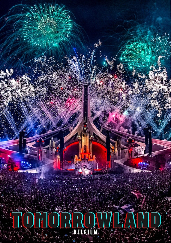 Tomorrowland Festival Poster Night – Stunning Art Print for Music