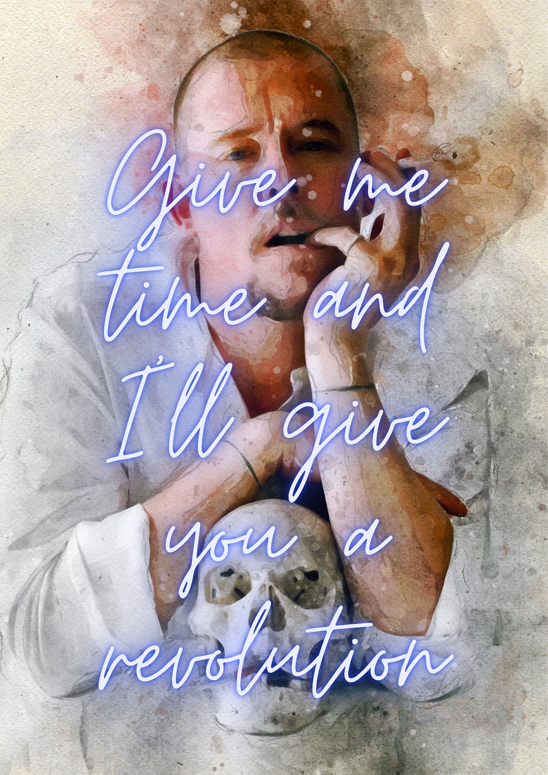 Alexander Mcqueen Inspirational Quote Poster. Famous Fashion