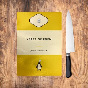 Yeast of Eden Cutting Board: John Steinbeck Penguin Book Kitchen Decor