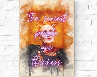 Vivienne Westwood Poster. Inspirational fashion quote. Famous Fashion Designer Wall Art. Fashion Quote Poster. Fashion Lover gift.