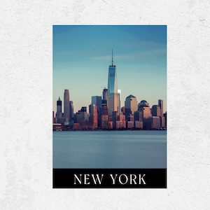 New York Modern Skyline Travel Print