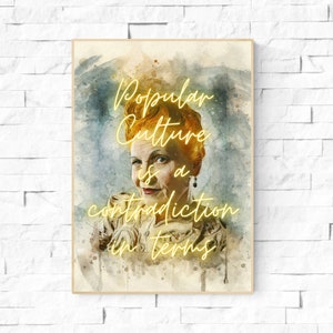 Vivienne Westwood Inspirerende Quote Poster. Beroemde modeontwerper kunst aan de muur. Mode Quote Poster. Fashion Lover cadeau.