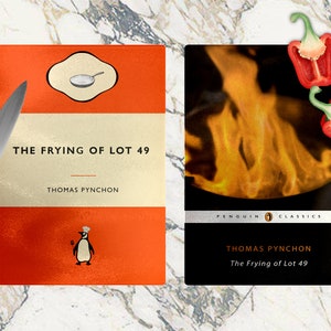 The Frying of Lot 49 Thomas Pynchon Literary Title Pun. The Crying of Lot 49 American Literature Gift. Classic Literature Homeware.